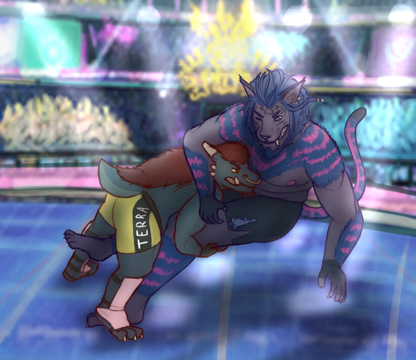 Kobold vs. Hrothgar Wrestling