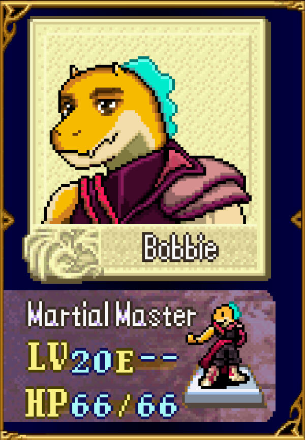 Bobbie Pixel Badge Front